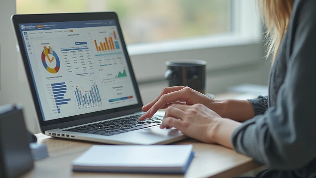 Professionele werkplek met budget planner, pen en financiële documenten op bureau